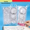 Rotatable Multi-Functional Drawing and Geometric Ruler Set for Students