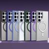 Samsung Galaxy S24 Ultra Magnetic Stand Case - Transparent, Anti-Drop Protection