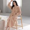 Pijamas Femininos Outono e Inverno Flanela Espessada Fleece Camisola Velo Coral Robe Térmico Inverno Roupa de Descanso