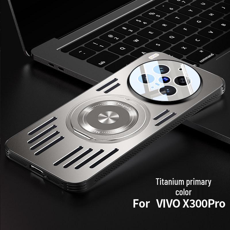 Custodia Magnetica Ultra-Sottile in Alluminio Ghiaccio Vivo X300 con Dissipazione del Calore Vuota, Compatibile con X300Pro.