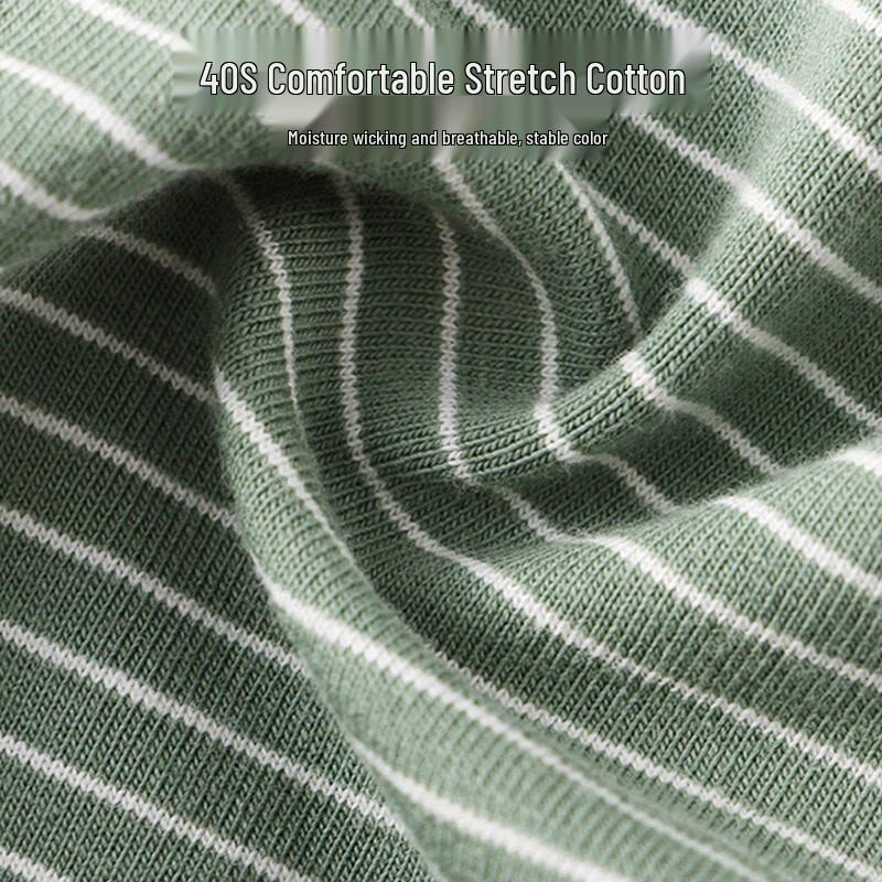 LANGSHA Men's Pure Cotton Antibacterial Boxer Shorts 3-Pack