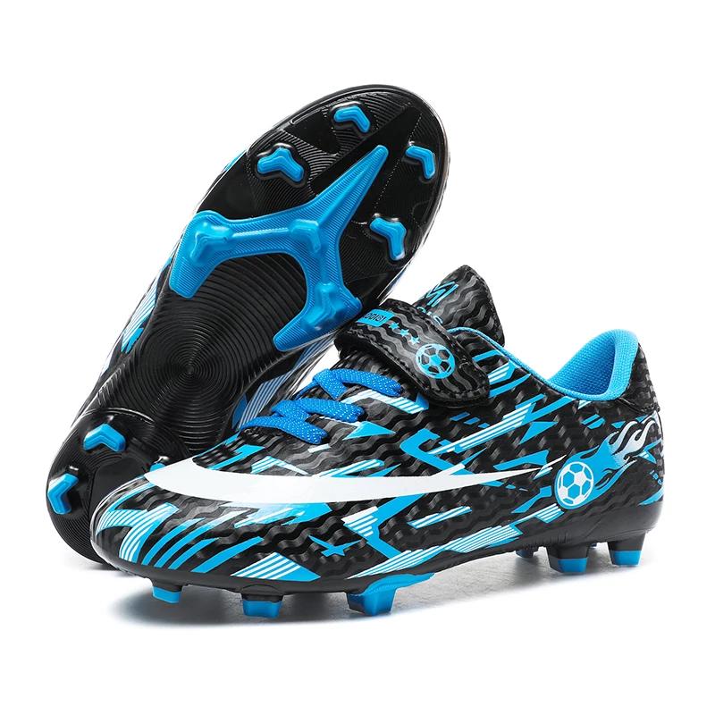 

Latest Kids Football Boots Society Cleats Soccer Shoes Professional Children Football Field Boots Original Non Slip Sneakers Fast 28