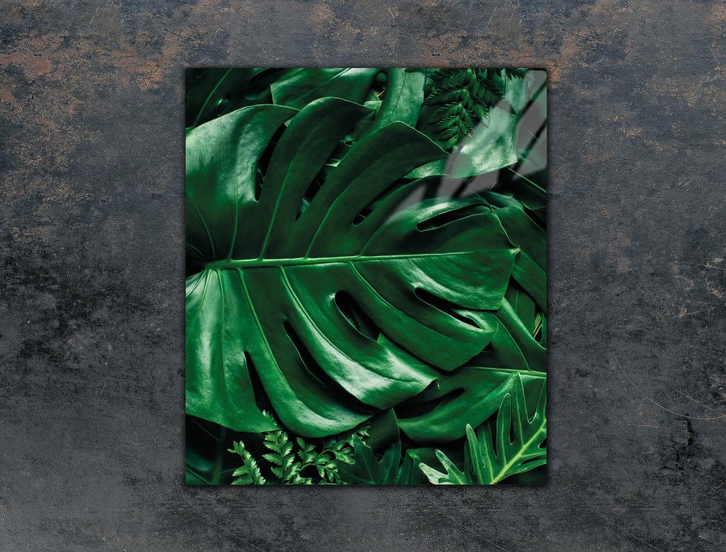 SZKLANA DESKA DO KROJENIA 45x52 MONSTERA