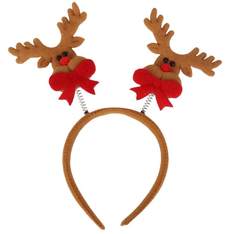 Brown Reindeer Headband
