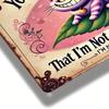 Vintage Cheshire Cat Metal Tin Sign 8x12 Inch Bar Wall Decor