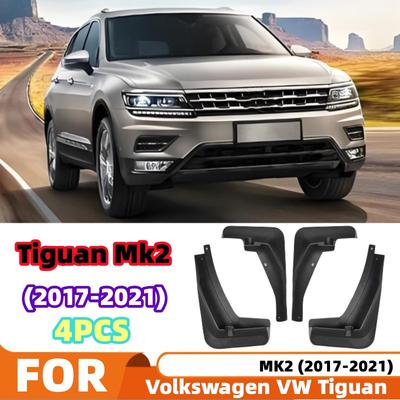 For Volkswagen VW Tiguan Mk2 2017~2026 Hybrid Car Mud Flaps Cover Front Rear Wheel Mudguard Kit Splash Guards Fender Accessories