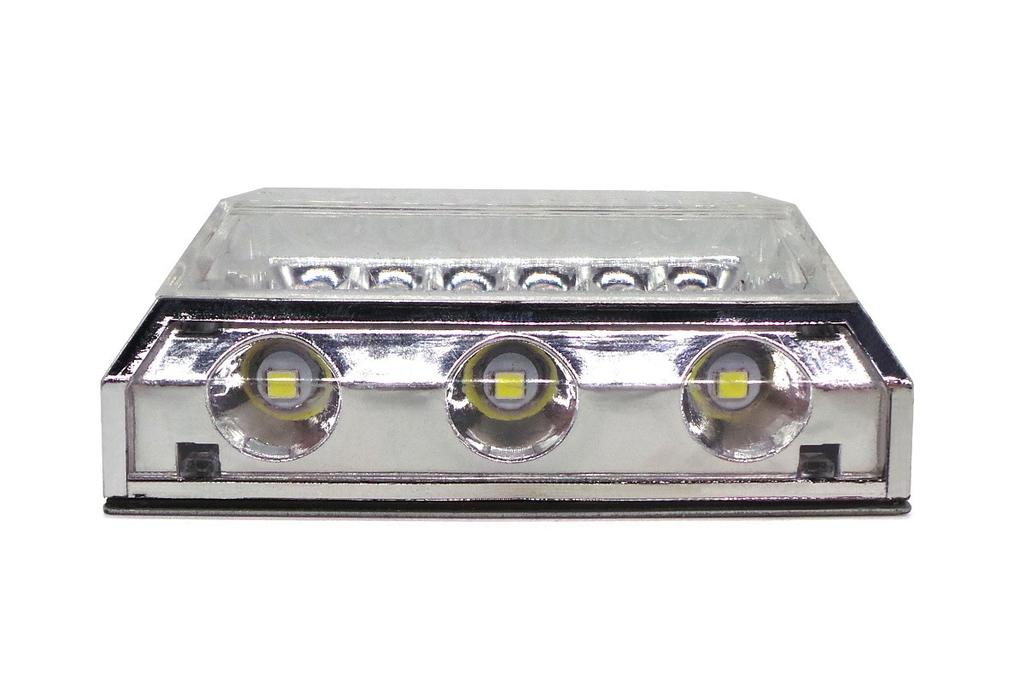 LED obrysové světlo 12-24V 4 funkce bílé, terénní