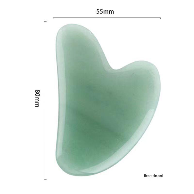 Rose Quartz Double-Headed Jade Roller and Scraping Massager for Face and Eyes