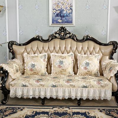 Sofakissen Kissen Luxus Rutschfest Vier-Jahreszeiten Universal Leicht Luxus Retro Leder Sofabezug Schal