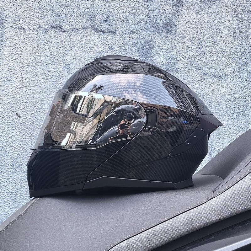 Motorcycle Helmet Men's and Women's Face-off Helmet Summer Locomotive Full Helmet Universal Safety In All Seasons
