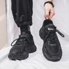 New Spring Breathable Mesh Sports Shoes for Men's Korean Style Trendy Versatile Thick Sole Non-slip Casual Running Daddy Shoes