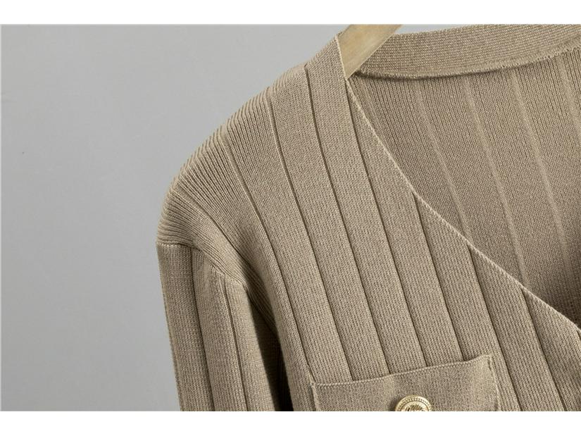 Korean Slim Fit Fragrant Wide-Leg Pants & Sweater 3-Piece Set for Women - 2025 Spring/Autumn