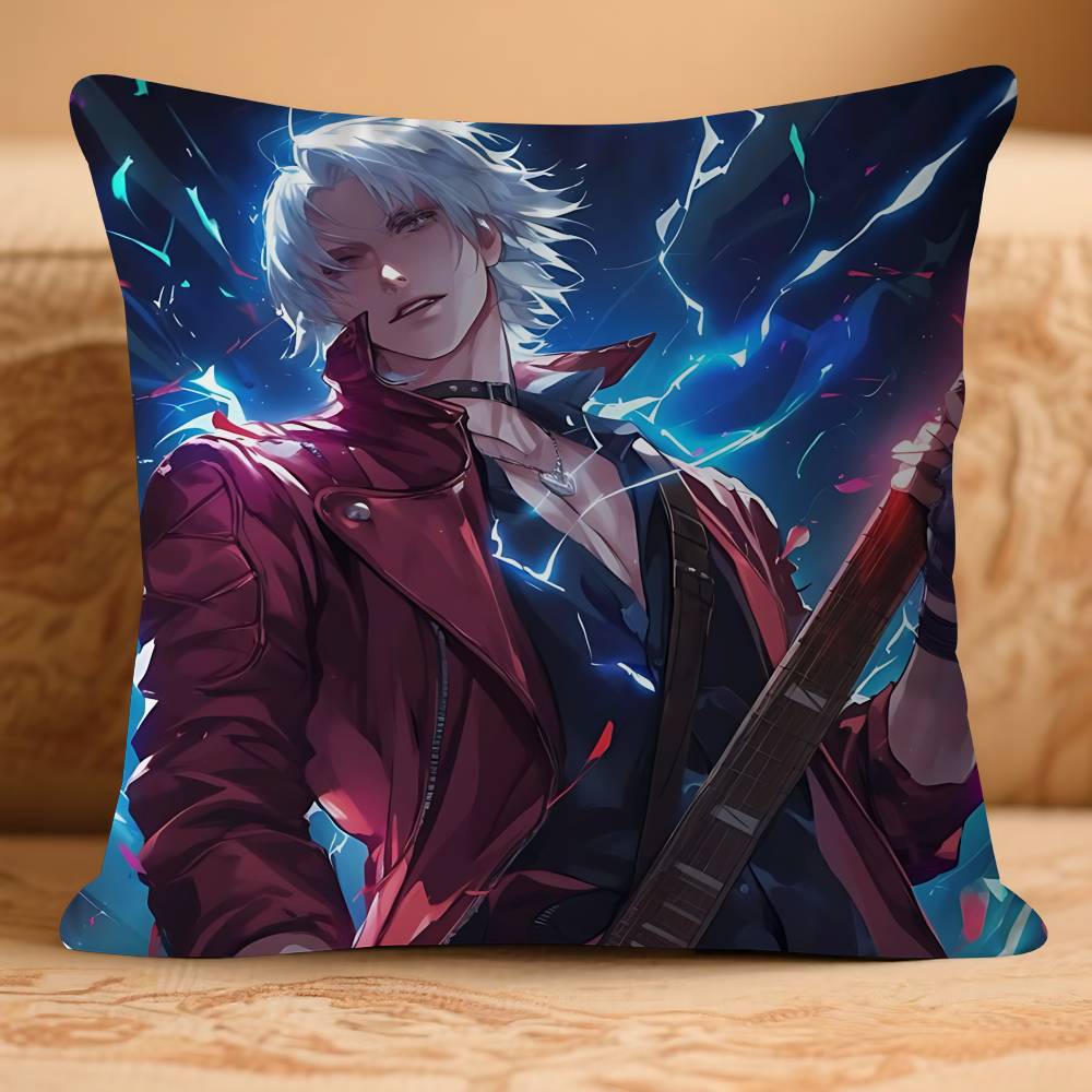 D-Devil May CryS Pillow Case Removable Washable Cushion Cover – All-Season Soft Linen
