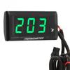 Motorcycle Digital Water Temperature Gauge Ultra Thin DC 12V LCD With 18mm Sensor Adapter for Most Motorbikes Green
