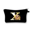 Letter printing primary school students stationery zipper pencil bag change bag multi-functional cosmetic bag storage bag