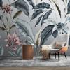 3d Handgemalte Fototapete Pflanzenblätter Blumen Wandbild Für Wohnzimmer Schlafzimmer Wandmalereien Dekor