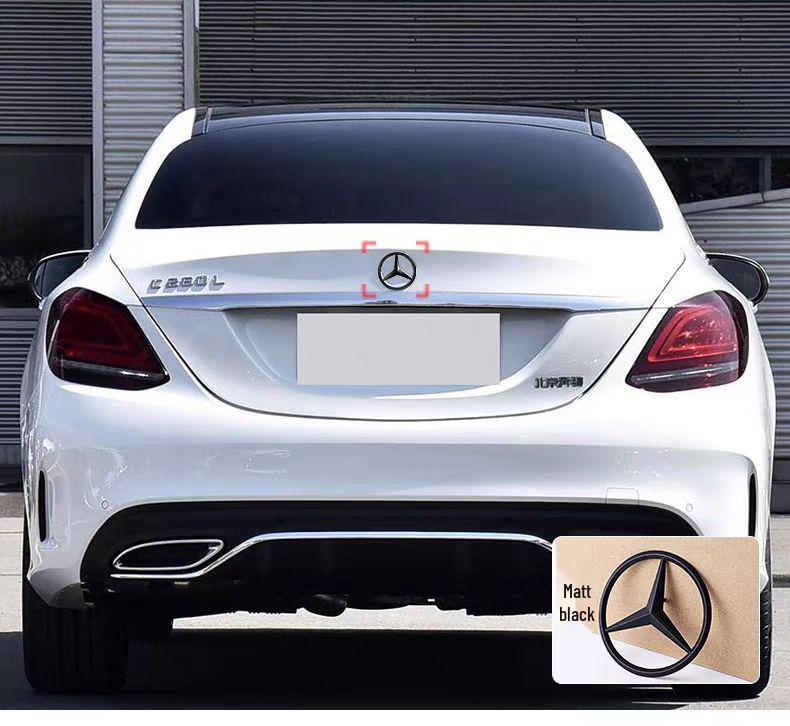 Emblemă spate Mercedes-Benz pentru Clasa A, Clasa C, Clasa E, Clasa S, C200, E300L și GLC260L - Stea cu trei colțuri.