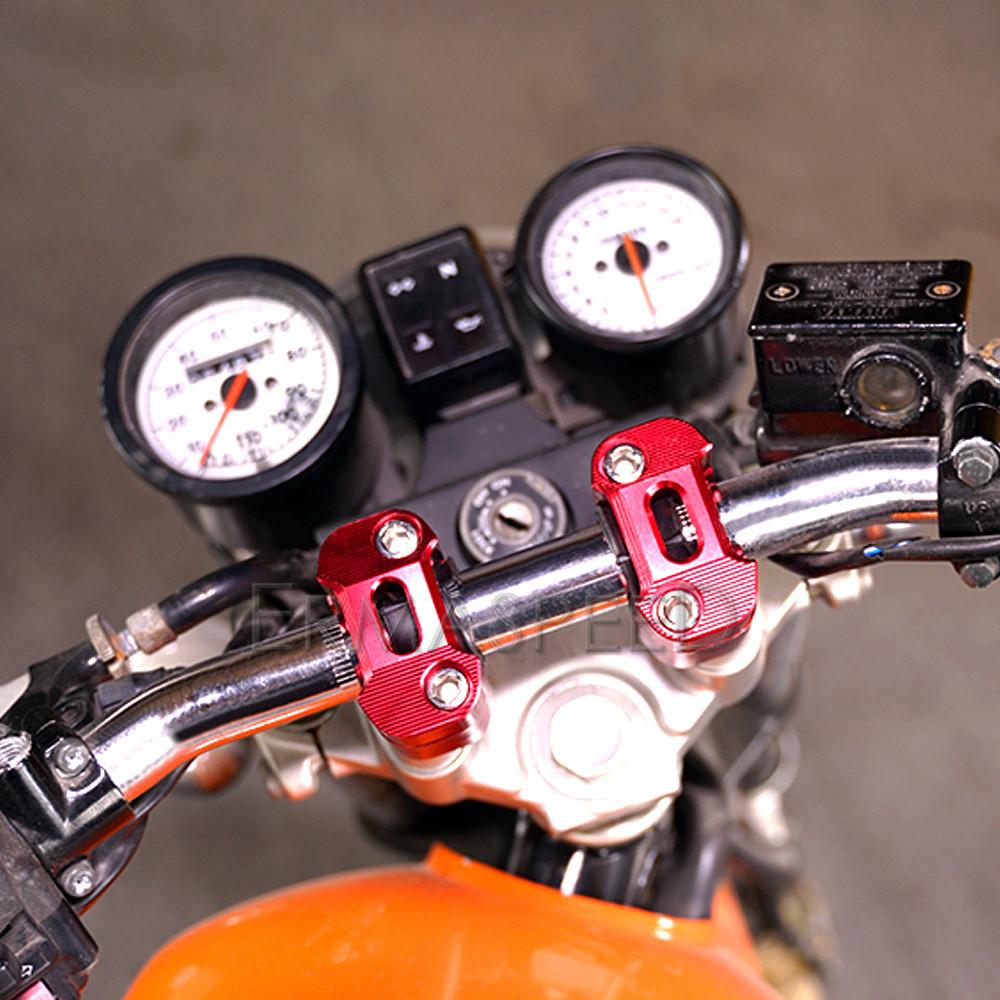 Motorcycle Handlebar Riser Mount Clamp 28mm 1 1/8" Universal Handlebar Fat Bar Risers Mount Clamp Fit for Dirt Bike