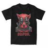 Dogpool Gesicht T-Shirt Vintage Kurzarm Lässig Baumwolle T-Shirt Streetwear Lustig Harajuku Tägliche Freizeit Hip Hop Unisex Oberteile