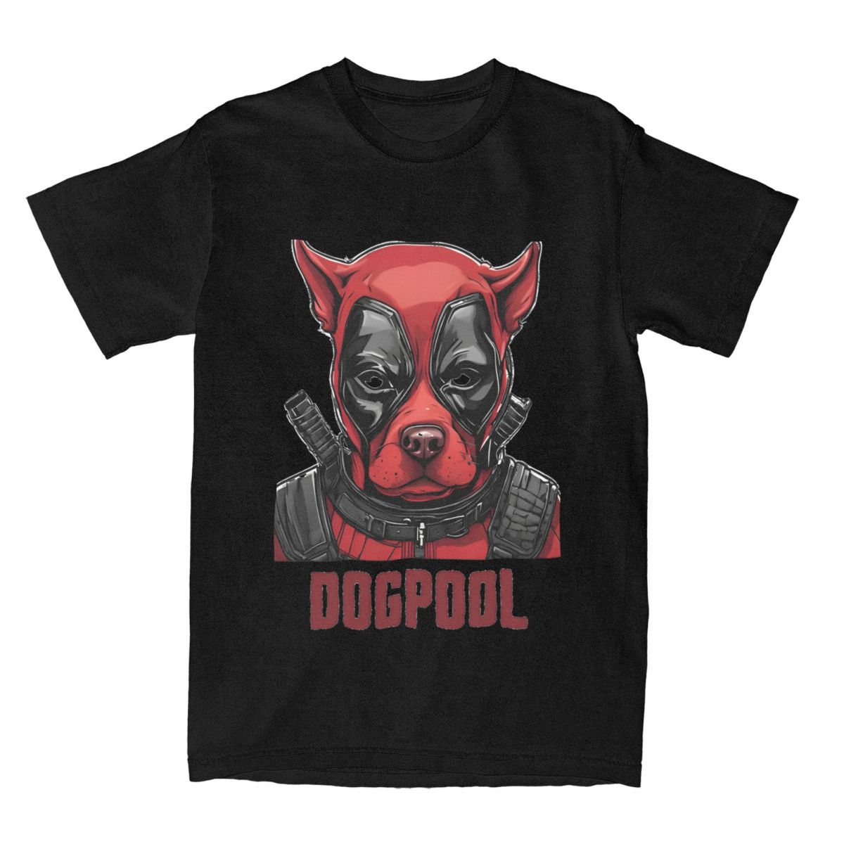 

Dogpool Face T Shirt Vintage Short Sleeve Casual Cotton T-shirt Streetwear Amusing Harajuku Daily Leisure Hip Hop Unisex Tops S
