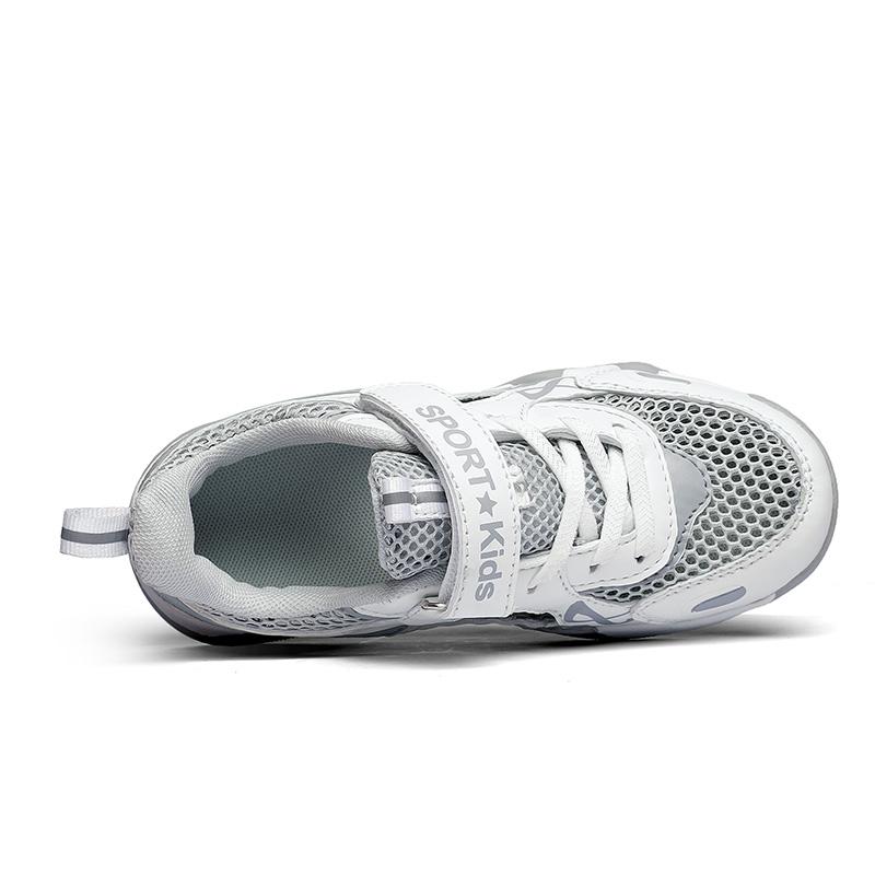 Dziecięce buty sportowe i rekreacyjne w dużych rozmiarach, oddychające, z pojedynczą siateczką i rzepem, sandały na co dzień, rozmiar 28-40