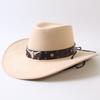 Popular European and American Classic Big-brimmed Western Cowboy Hat Men's and Women's Outdoor Fashion Anti-sun Cowboy Hat Jazz Hat