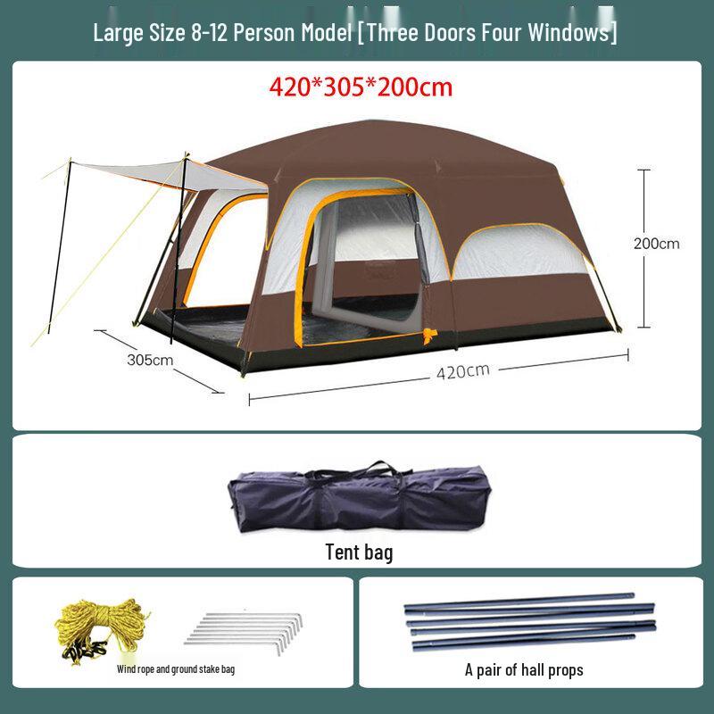Heavy-Duty Outdoor Camping Tent