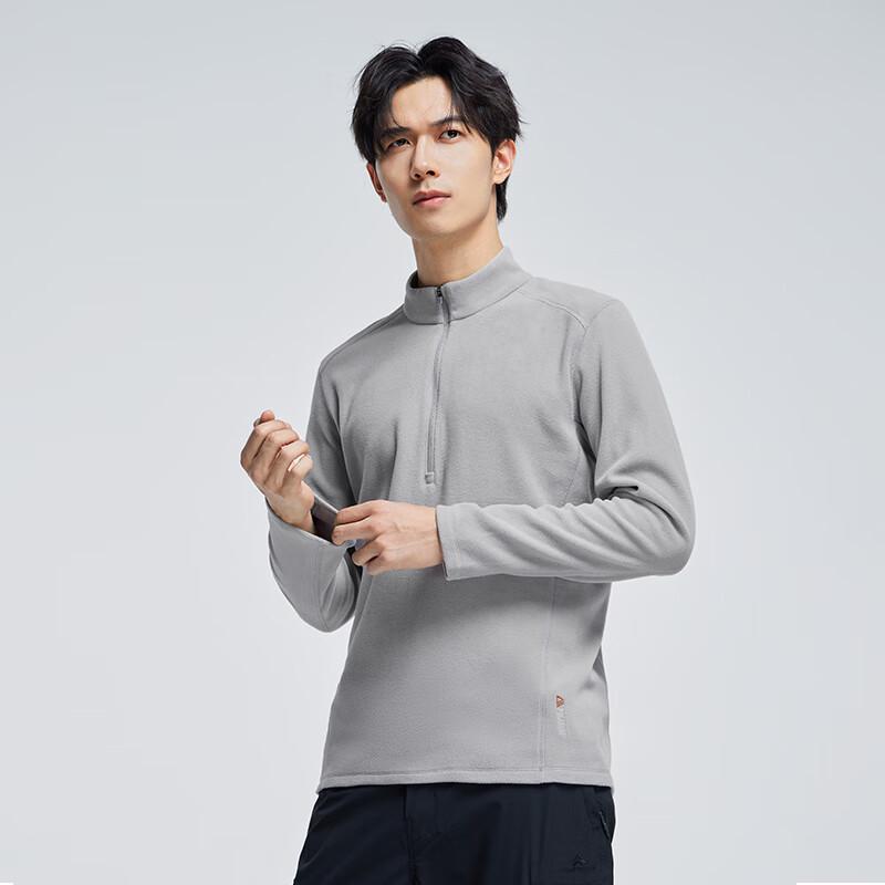 Men s Autumn/Winter Half-Zip Polar Fleece Base Layer XXL