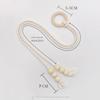 Simple Fringe Beaded Curtain Tieback No Punching Adjustable Curtains Holder Curtain Rope Home Curtain Accessories