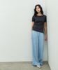 MAKE A TOAST Semi-Low-Rise Pocket Pants Light Blue Mbespa005Lb