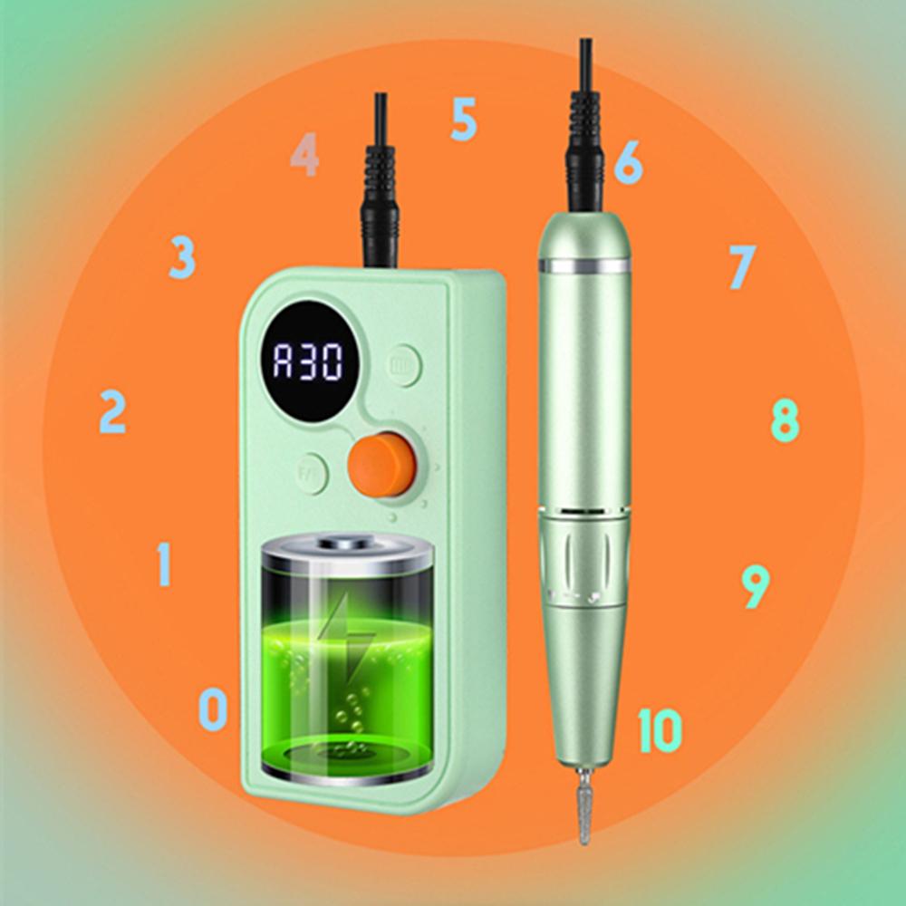 Rechargeable Electric Nail Drill Manicure Machine 30000RPM For Nail Gel Remove