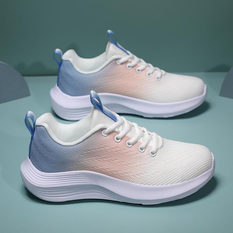 Running Shoes Women Comfortable Lace-Up Sports Shoes Women Breathable Anti-Slip Air Mesh Lightweight Casual Shoes Women