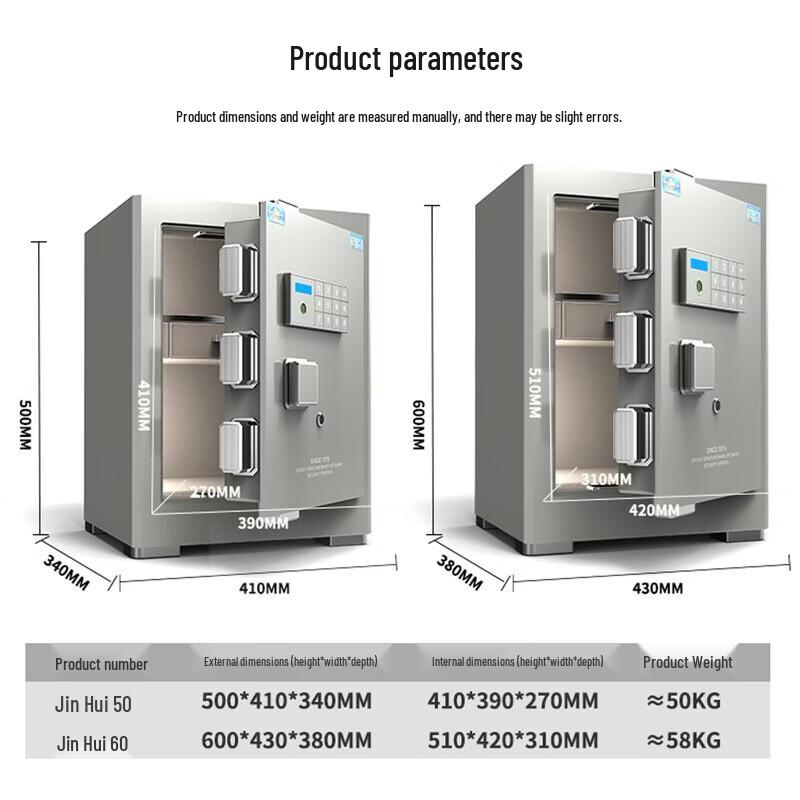 Tiger Brand JinHui Series Fingerprint Password Home Safe