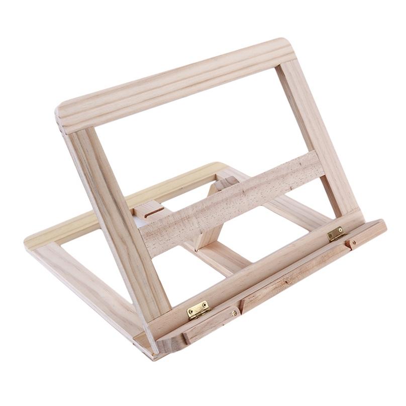 Fashion Household Wooden Notebook Stand Adjustable View Creative Desktops Laptop Stand for Bed