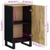 Sideboard with Door 40x31x75 Cm Solid Mango Wood
