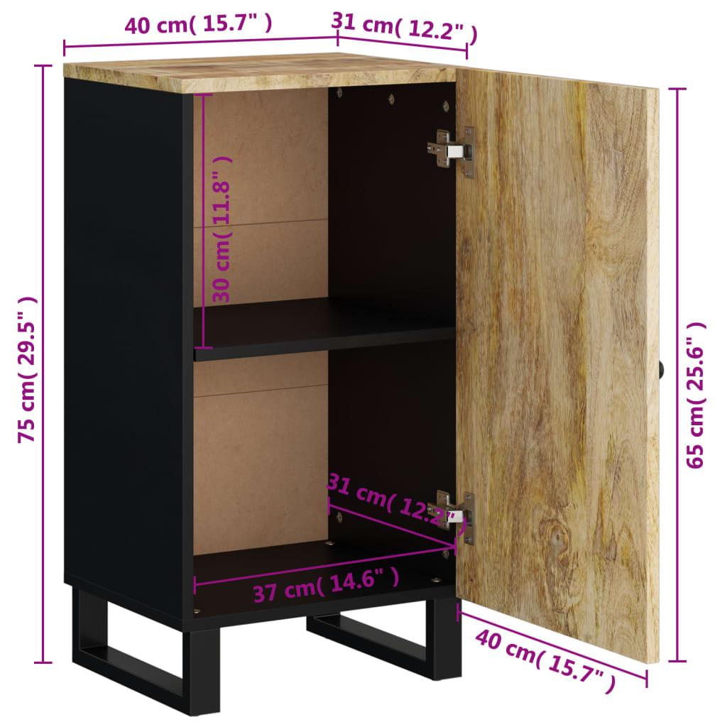 Sideboard with Door 40x31x75 Cm Solid Mango Wood
