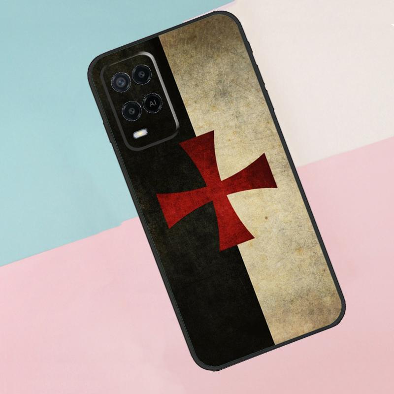 Knights Templar Coat of Arms For Oppo A16 A76 A96 A15 A80 A60 A40 A94 A54 A98 A78 A18 A38 A58 A17 A77 A74 A57S Phone Case
