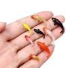 ABOOFAN Set of 8 Miniature Nishikigoi Figurines, PVC, Approx. 0.79 x 0.24 x 0.24 inches, Perfect for Aquarium Decorations, Dollhouse Decor, Small