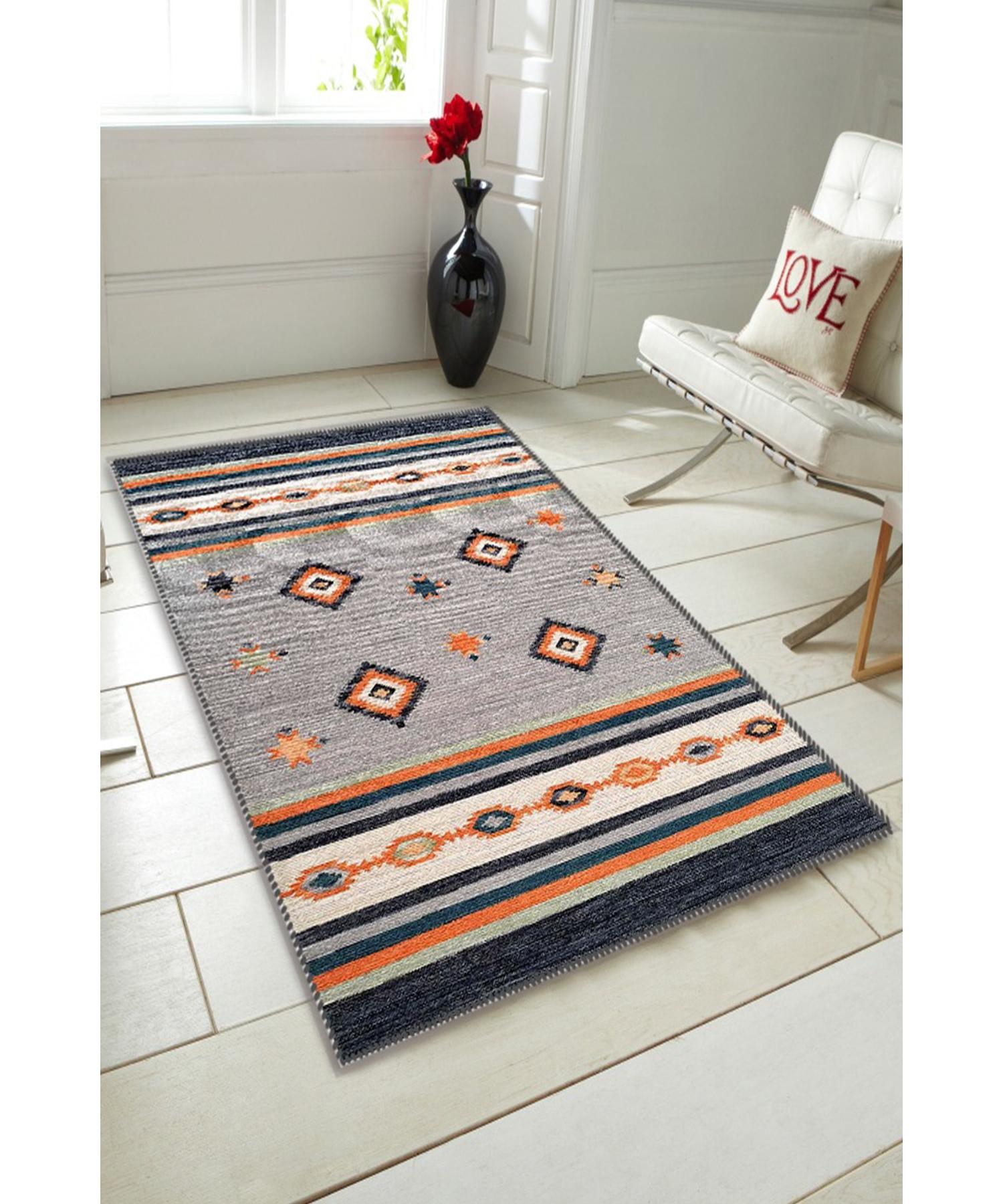 

Carnival Argaç Series Cocoon Rug Pattern Серый пол Цветной современный декоративный ковер