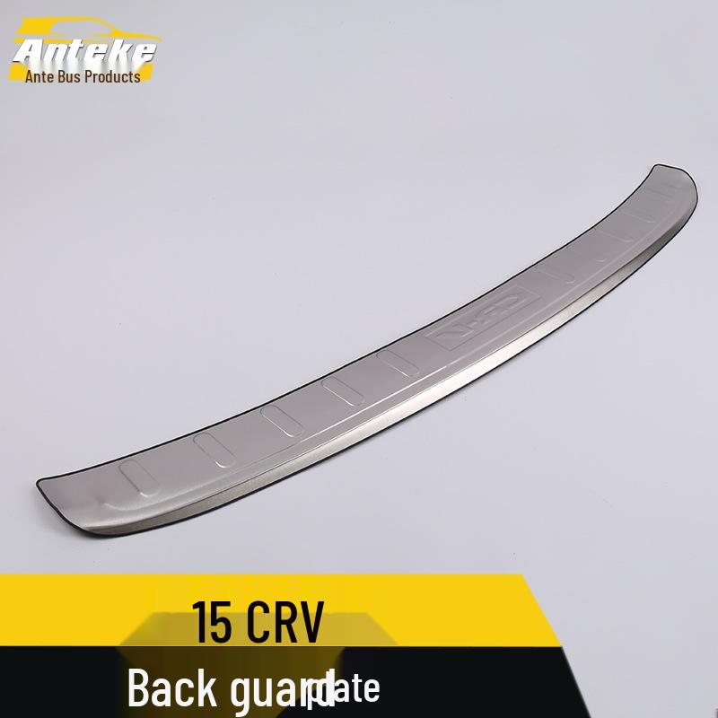 15 CRV Heckstoßstange Edelstahl Zierleiste & Kofferraumschutz