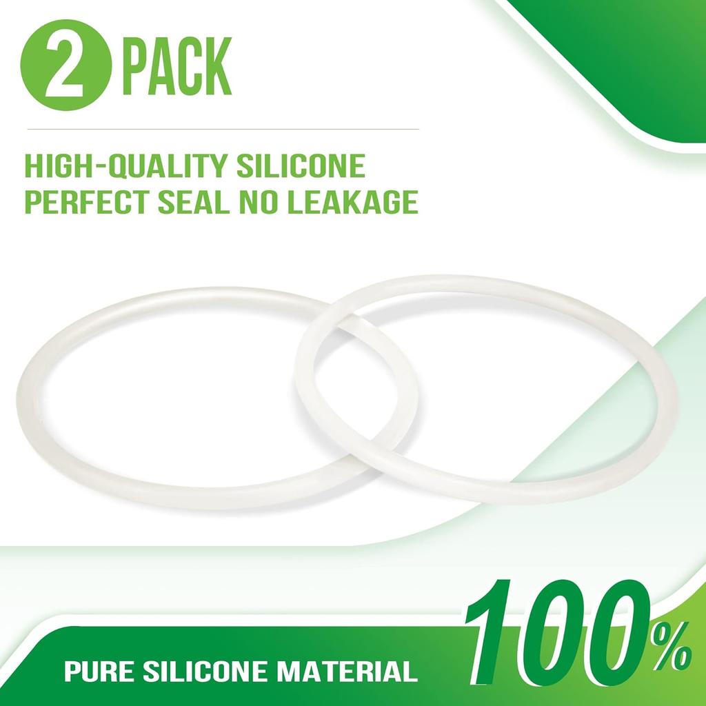 Gasket Replacement Rubber Ring Seal Rings Gaskets Part for LEM Replacement Parts Accessories Sausage Stuffer 606,606SS and 1606,1606S Series