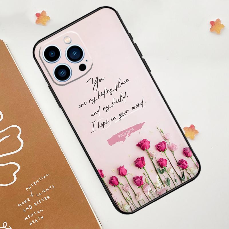 Christian Psalms Case For iPhone 15 16 14 13 12 11 Pro Max Plus X XR XS 12 13 Mini Cover Accessories