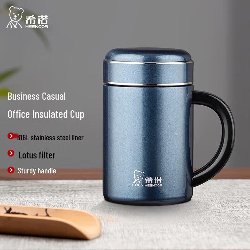 

HEENOOR 316L Stainless Steel Insulated Tea Mug with Handle