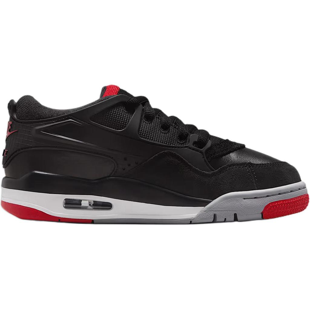 Air Jordan 4 RM GS Bred Kids Sneakers Black Wolf-Grey White FQ7938-061