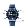 Naviforce Men's Sports LCD Digital Watch Silicone Strap Waterproof Night Mode Chronograph Week Multifunctional Outdoor Men's Boy Watch NF9241T