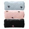 1pcs Large Capacity Bow Pencil Case School Supplies Pencil Pouch Stationery Box Zipper Closure Bag School Desktop Containers