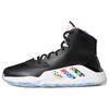 Pro Bounce Madness 2019 Cushioning Anti-Slip High-Top Basketball Shoes Men Sneakers Black White EG1537