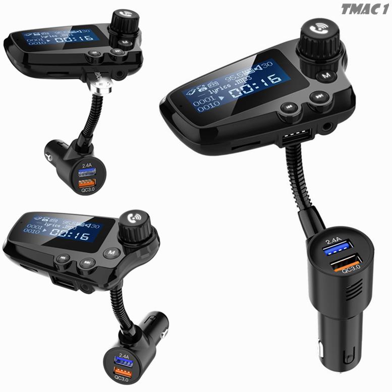Buy Bluetooth Car Charger Adapter 5.0 FM Transmitter Vehicle Modulator