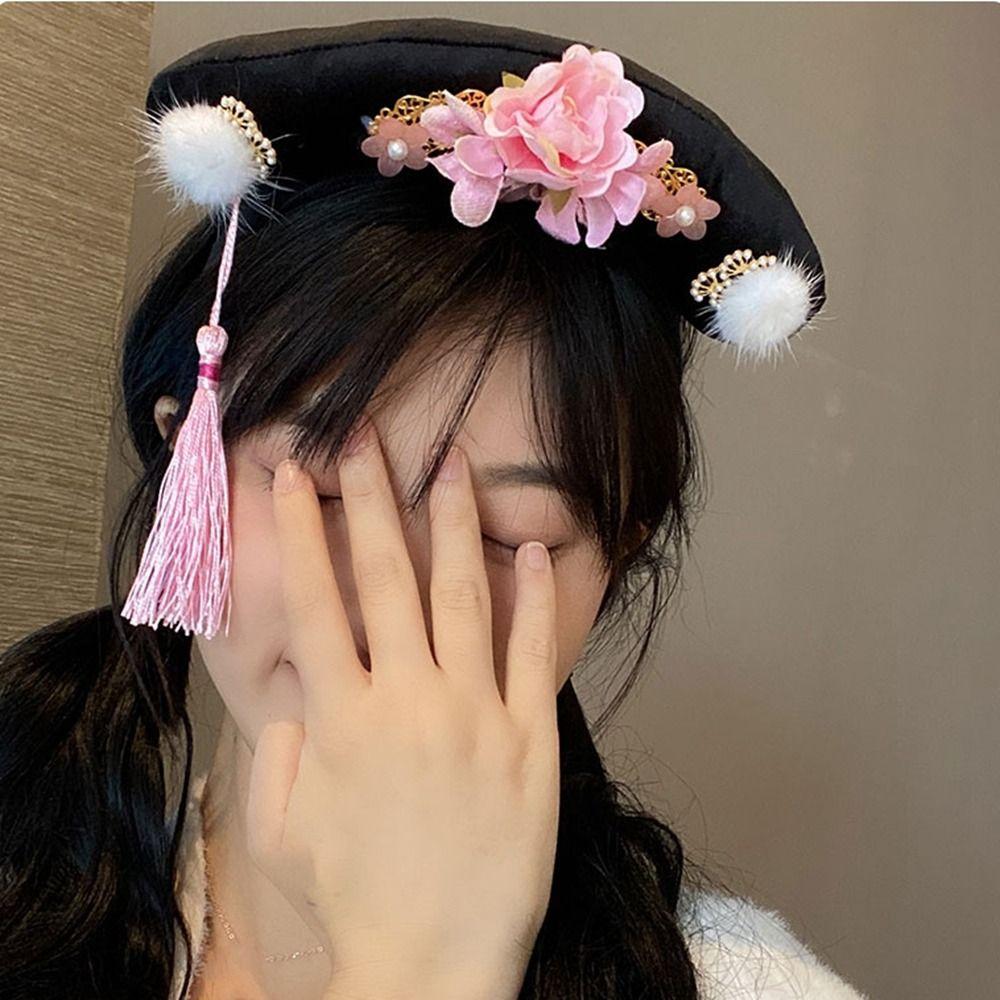 Pearl Hanfu Hair Clip Flower Ancient Style Hair Clip Antique Chinese Style Headwear  Children