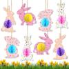 Easter Bunny Honeycomb Pendant Cartoon Egg  Pendant Decoration